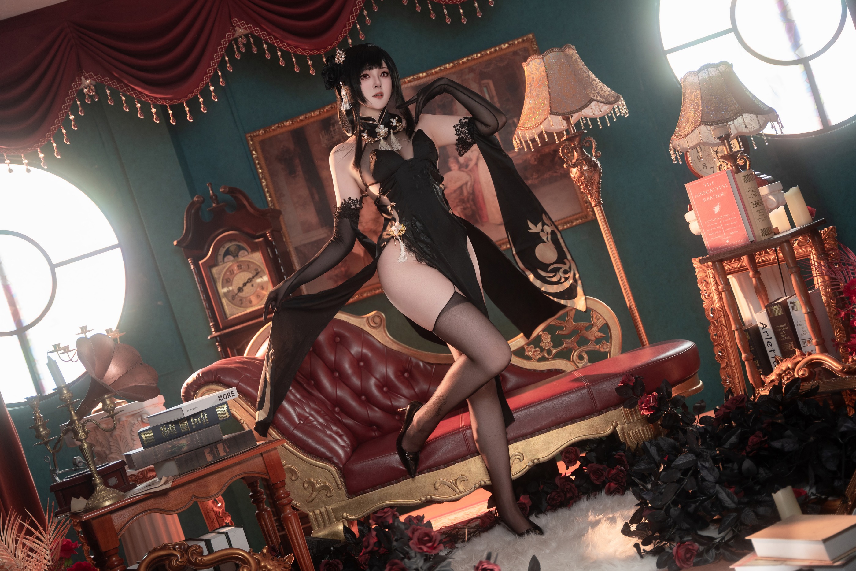 图片[1]-Natsuko夏夏子 – NO.084 碧蓝航线 镇海旗袍[76P]-XikXak